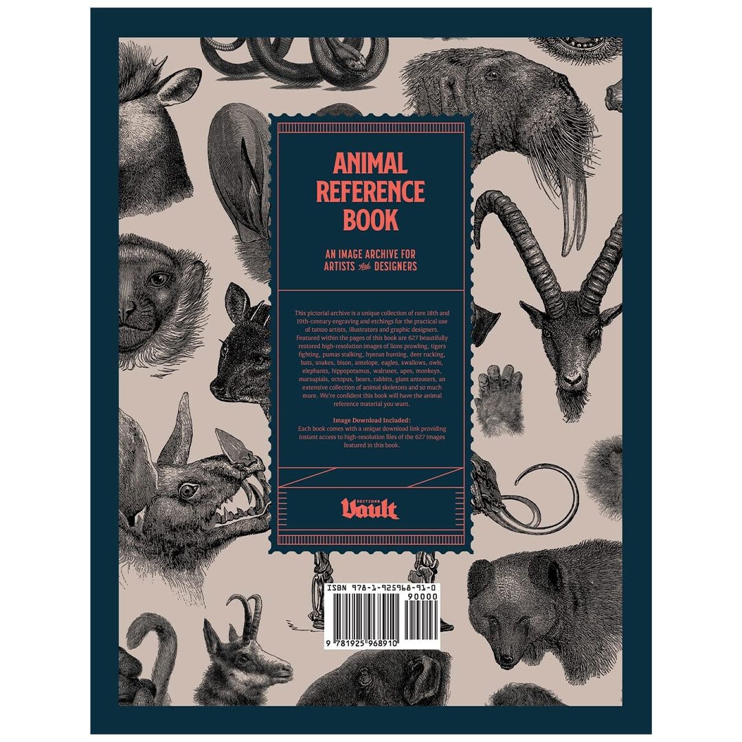 Animal Reference Book for Tattoo Artists, Illustrators and Designers