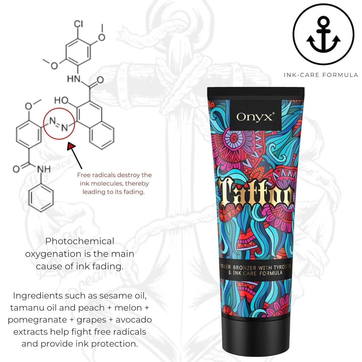 Onyx Tattoo Tanning Lotion - 8.5 oz