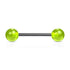 Straight Barbell w/ Acrylic Ball - 14GA