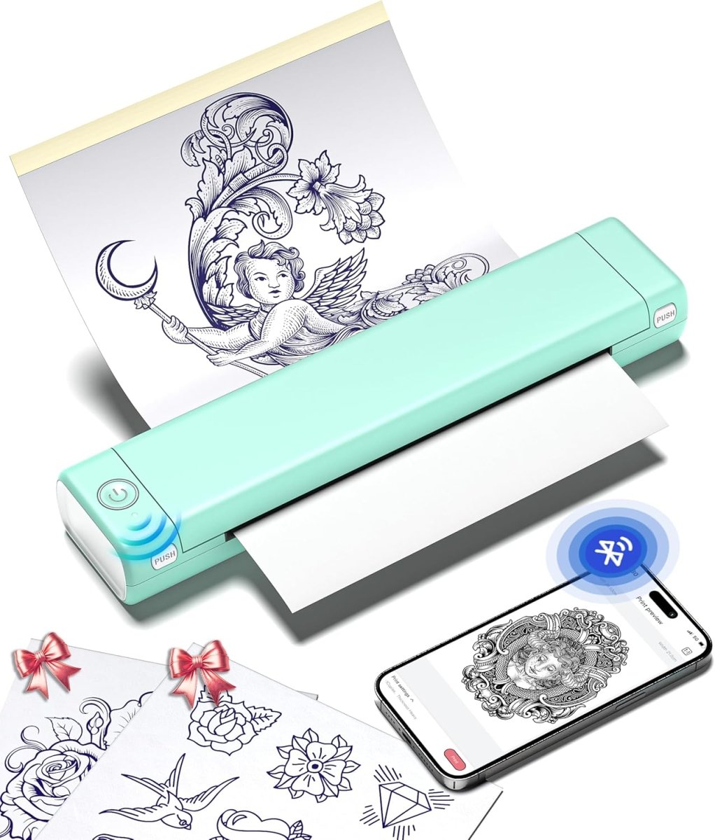 Phomemo M08F Tattoo Transferpapier, A4 Thermisch Sjabloonpapier Voor Tattoo Transfers, Tattoo Pauzepapier Compatibel met M08F TP81 TP86 Printers, 35 vellen Phomemo M08F Tattoo Transferpapier, A4 Thermisch Sjabloonpapier Voor Tattoo Transfers, Tattoo Pauzepapier Compatibel met M08F TP81 TP86 Printers, 35 vellen