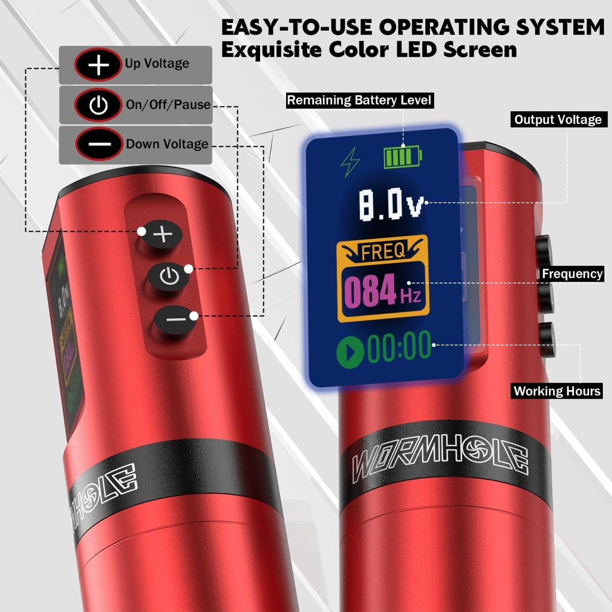 Wormhole Wireless Tattoo Pen Machine Kit WTK284 - Tattoo Unleashed