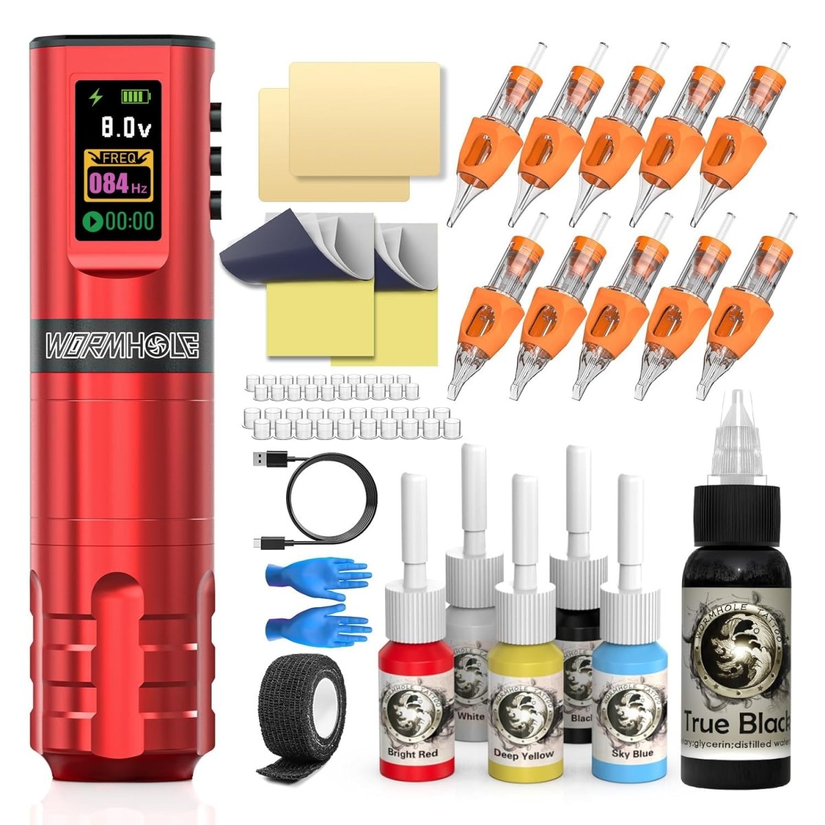 Wormhole Wireless Tattoo Pen Machine Kit WTK284 - Tattoo Unleashed