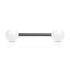 Straight Barbell w/ Acrylic Ball - 14GA
