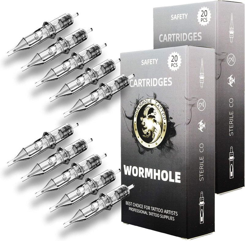 Wormhole Tattoo Needle Cartridges 50pcs #10 Mixed Round Liners