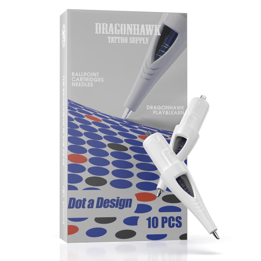 Dragonhawk Practice Dragonhawk Practice Tattoo Cartridges Needles with Ballpoint - Black ...