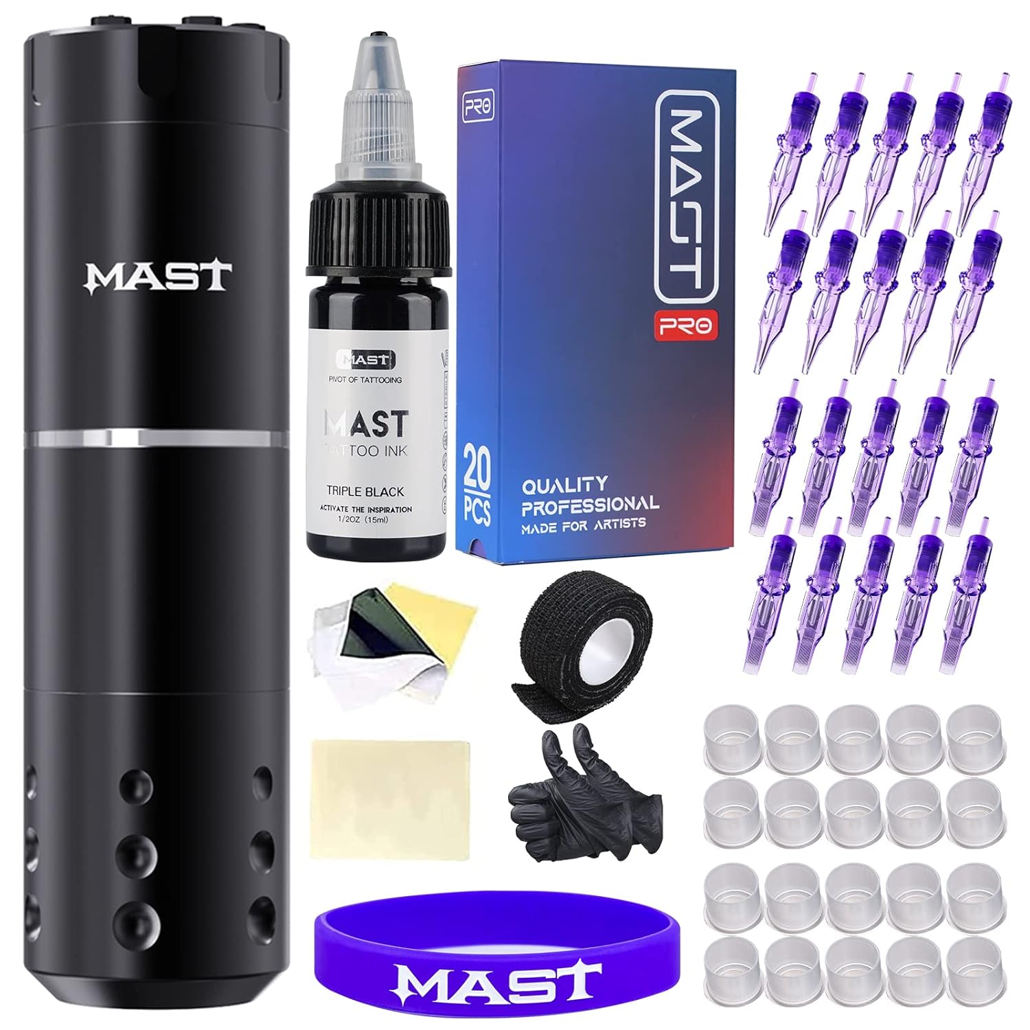 Mast A1 Wireless Tattoo Pen Machine Kit QP-045