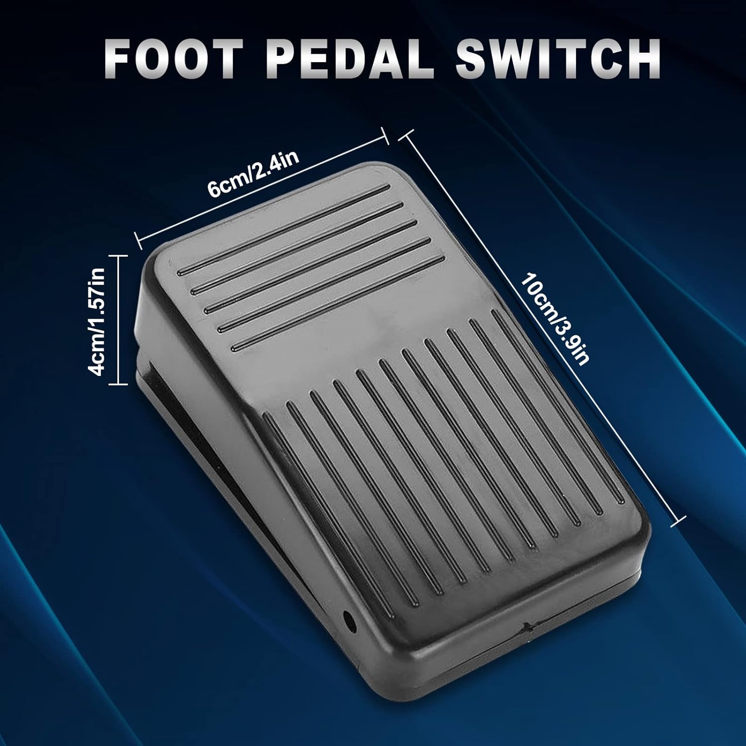 Combofix Tattoo Foot Pedal Switch Control With 5'ft Clip Cord And Standard 1/4 Phono Plug