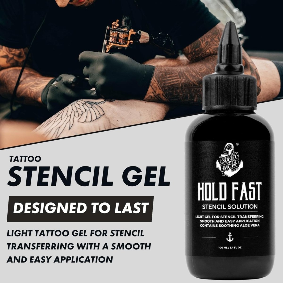 Sorry Mom Tattoo Stencil Gel Solution 3.4 oz