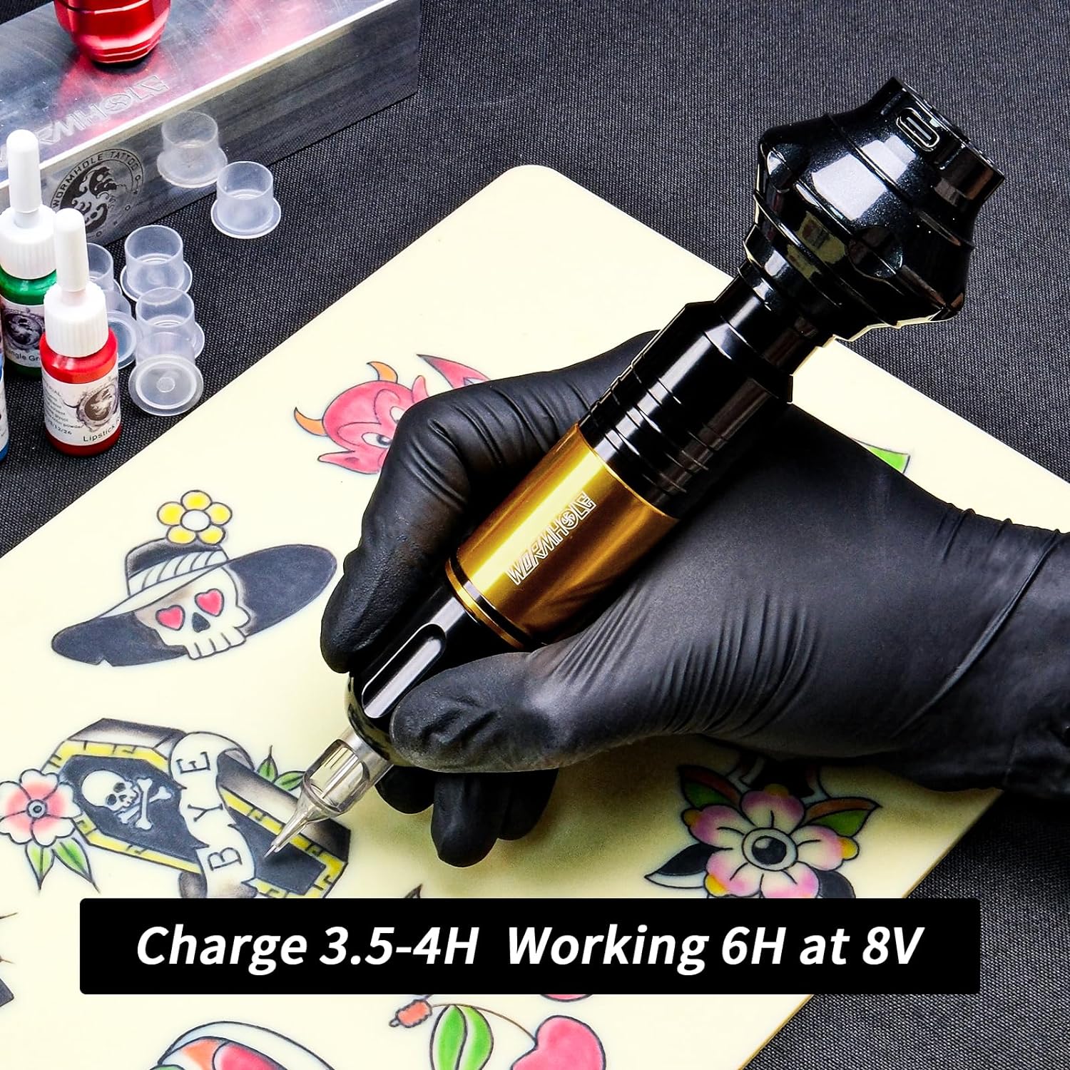 Wormhole Wireless Tattoo Pen Machine Kit WTK248
