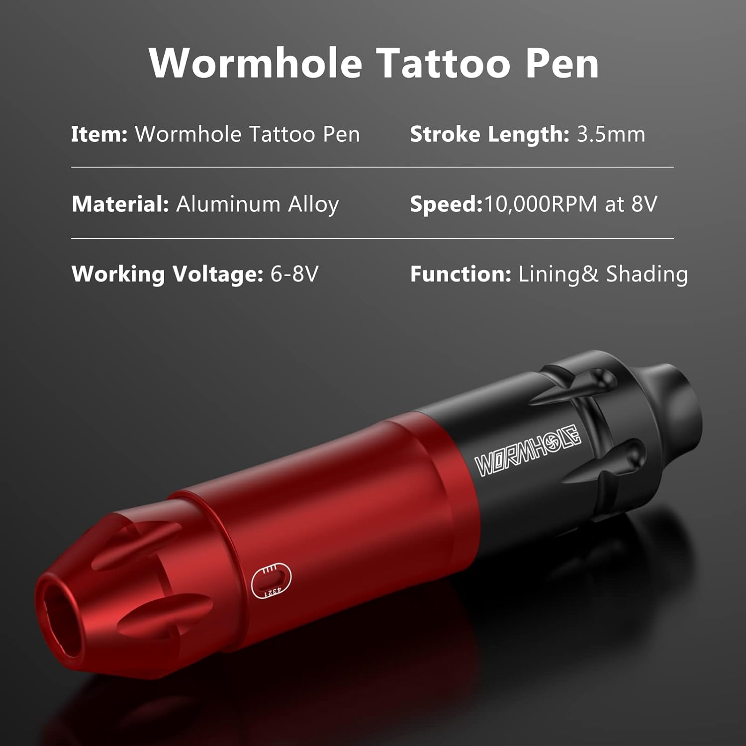 Wormhole Tattoo Pen Machine Kit - WTK075