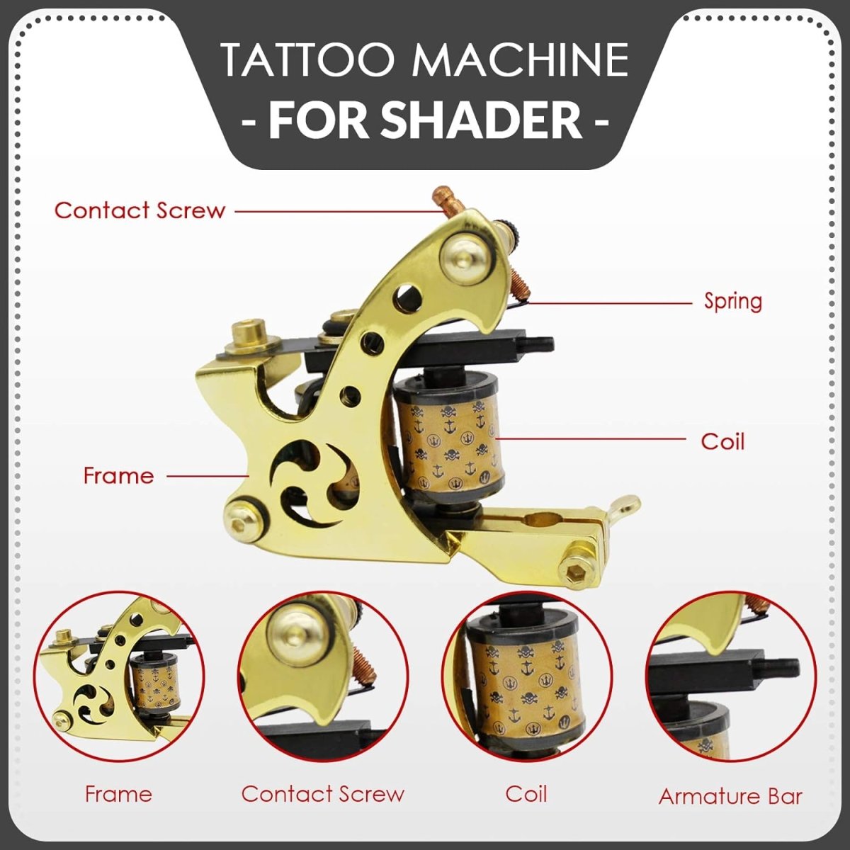 Wormhole Coil Tattoo Machine Kit TK013