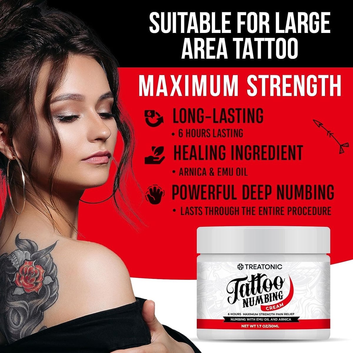 Treatonic Tattoo Numbing Cream - 1.7 oz.