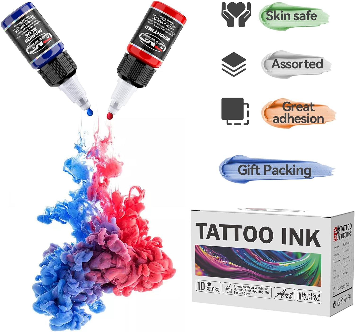 CNC Tattoo Ink Set - TI6003-15-10