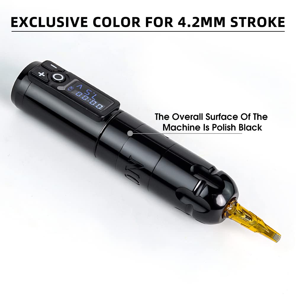 Ambition Soldier Matte Black Rotary Wireless Tattoo Pen Machine Tattoo Unleashed 