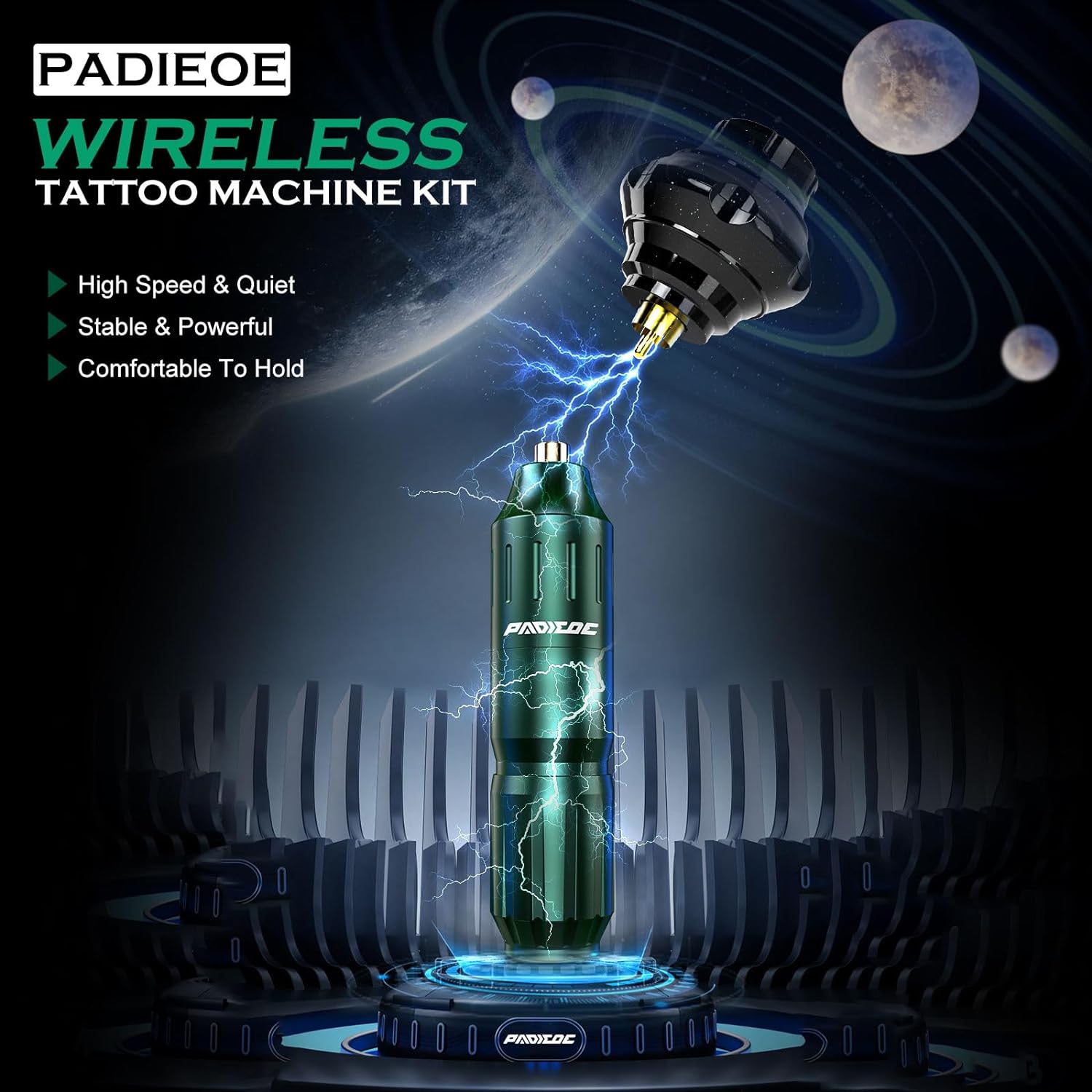 Padieoe Wireless Tattoo Pen Machine Kit WTK219