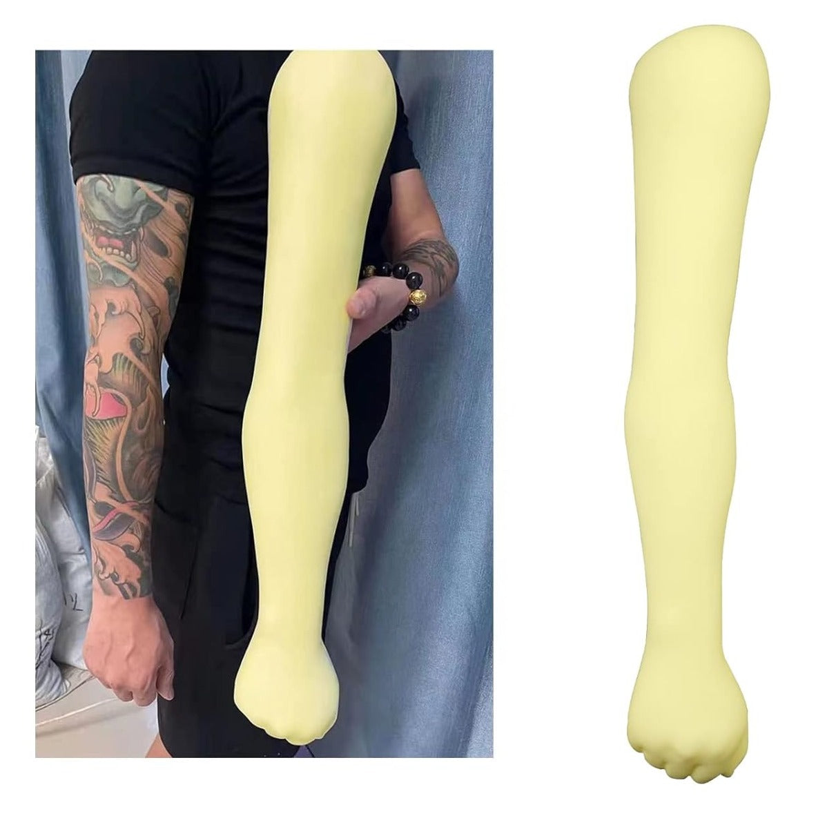 Tattoo Practice 1:1 High Simulation Silicone Fake Arm - 24.8 inch