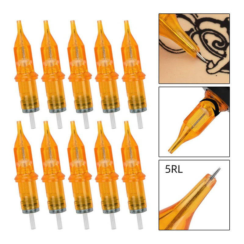 Atomus Yellow 5RL Tattoo Needle Cartridges - 10pcs