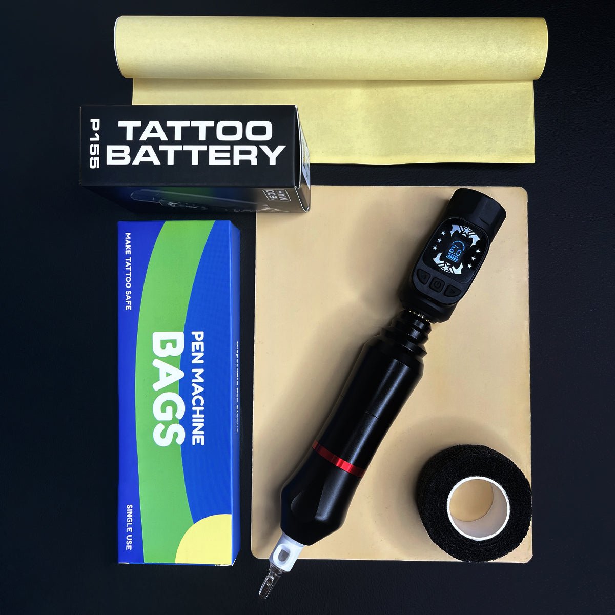 Blax 3.0 Wireless Tattoo Pen Machine Kit - Black