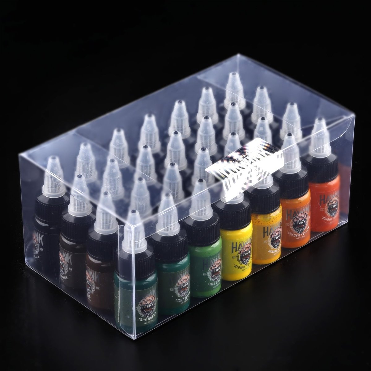 28 Colors Tattoo Ink Set by Hawink - 0.5oz TI203 - 15 - 28 - Tattoo Unleashed