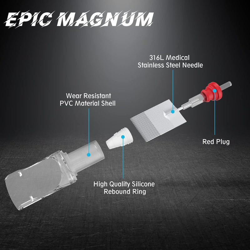 EZTAT2 EPIC Magnum Tattoo Needle Cartridges Standard 49RM - 8pcs