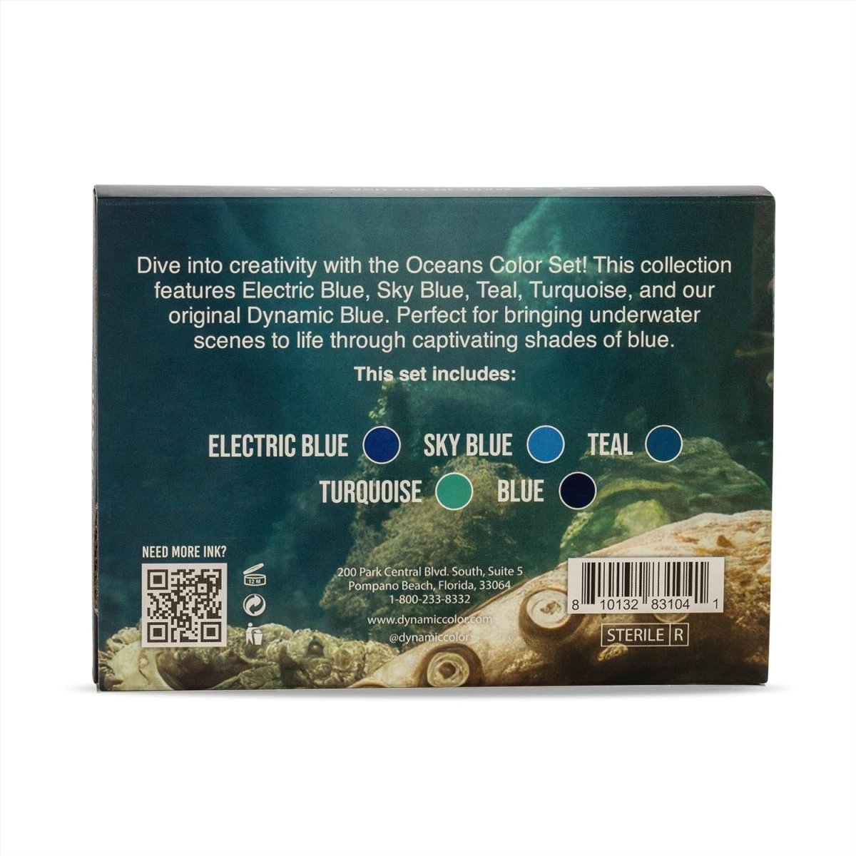 Dynamic Color Co Dynamic Color Co Oceans Tattoo Ink Color Set - 1 oz - Tattoo Unleashed