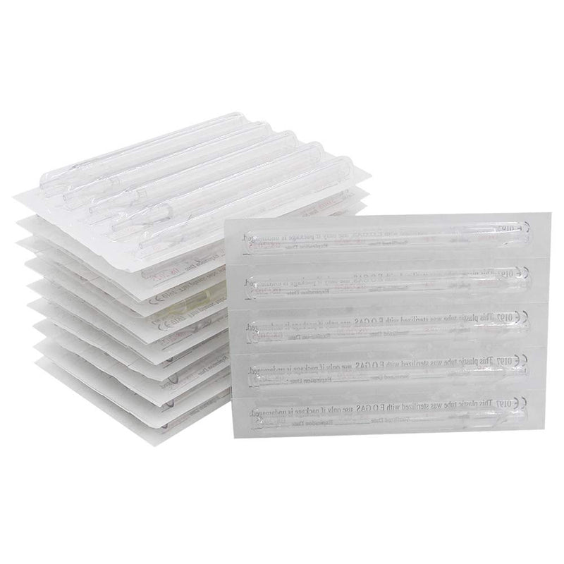 Disposable Mixed Tattoo Tips Tubes Long by Autdor - 100pcs