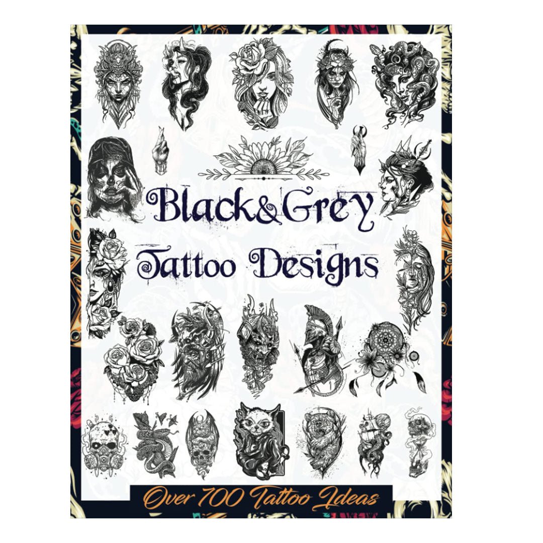 Black & Grey Tattoo Designs: Over 700 Creative Tattoo Ideas - Tattoo ...