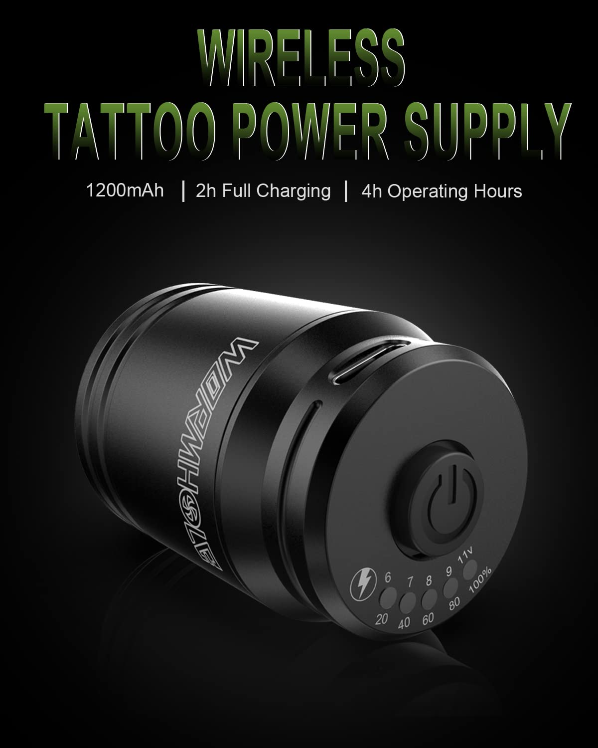 Wireless Tattoo Kit-Wormhole Tattoo Pen, Cordless Tattoo Pen Kit for  Beginner, Complete Tattoo Kit with Tattoo Cartridge Needles Tattoo Ink,  1200mAh