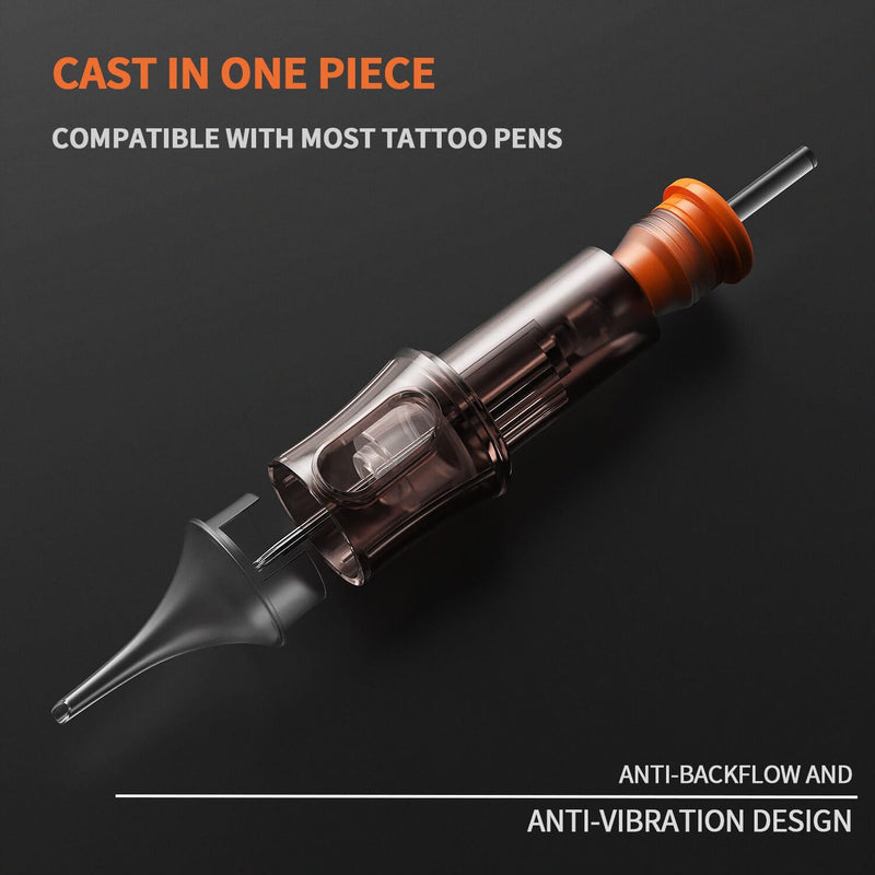 A-minusone Assorted Tattoo Needle Cartridges - 50pcs Mixed Sizes RL+RM+RS+M1