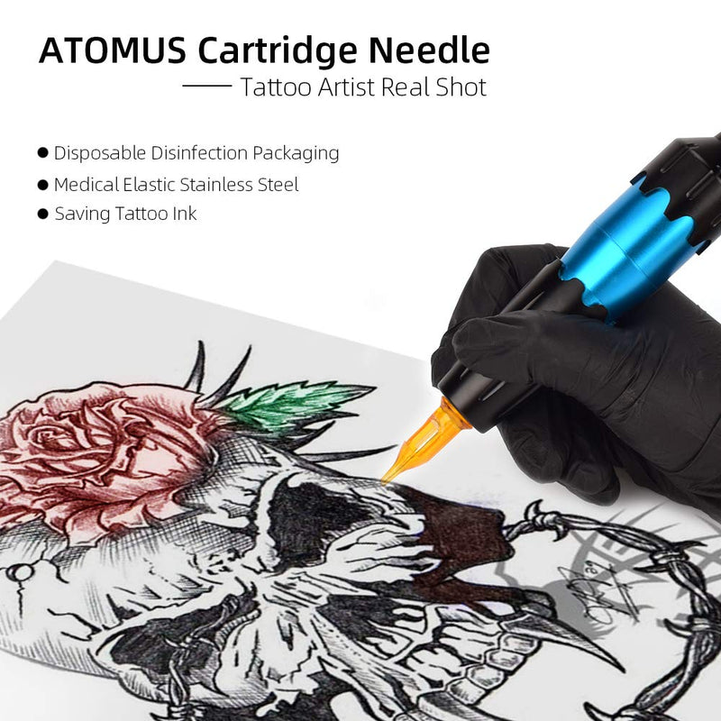 Atomus Yellow 7RL Tattoo Needle Cartridges - 10pcs