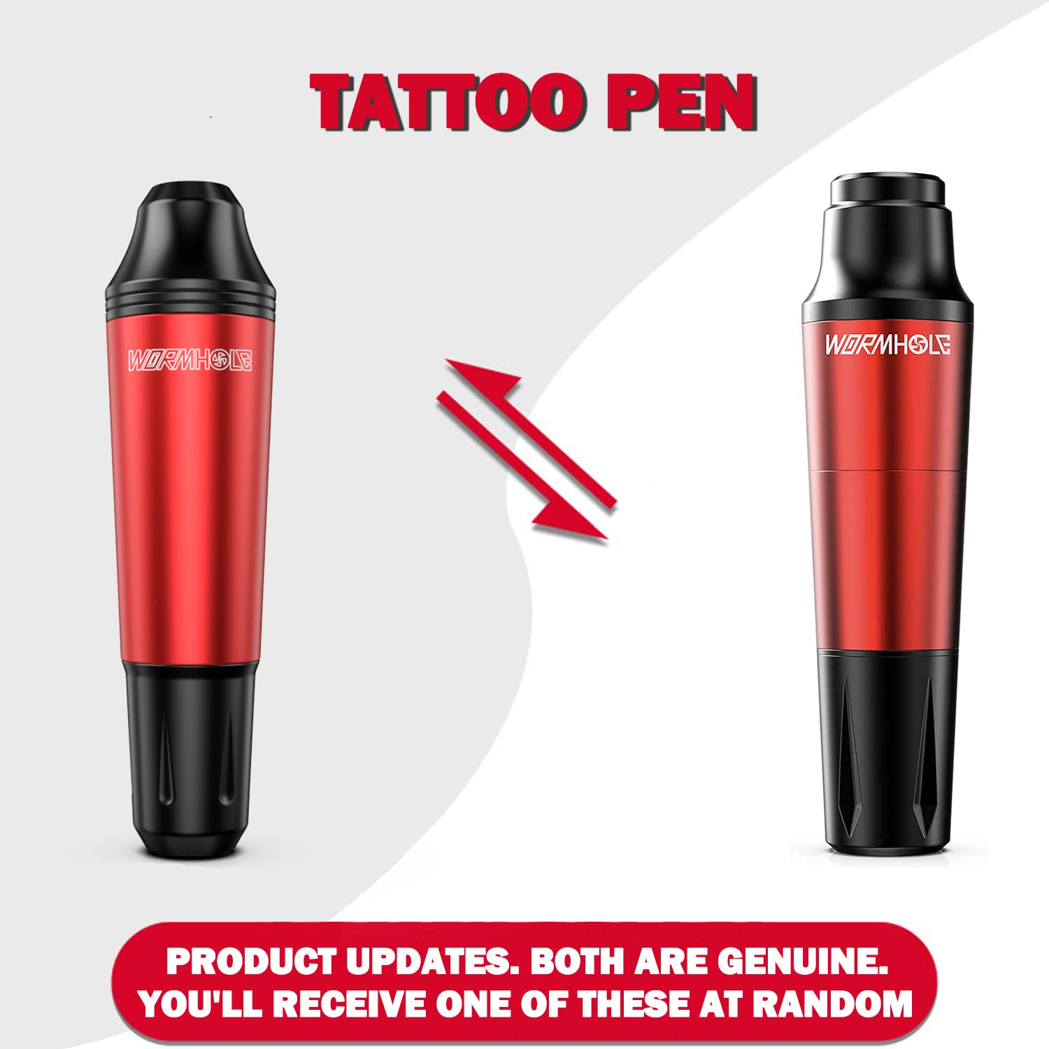 Wormhole Tattoo Pen Machine Kit - Red TK108