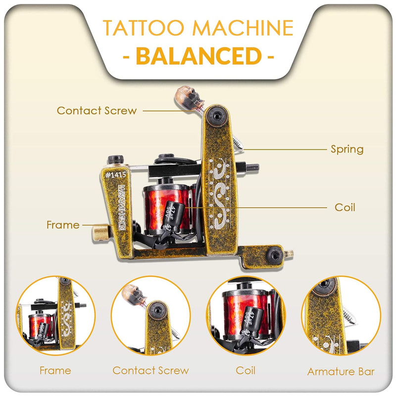 Wormhole Coil Tattoo Machine Kit TK105 & TK036