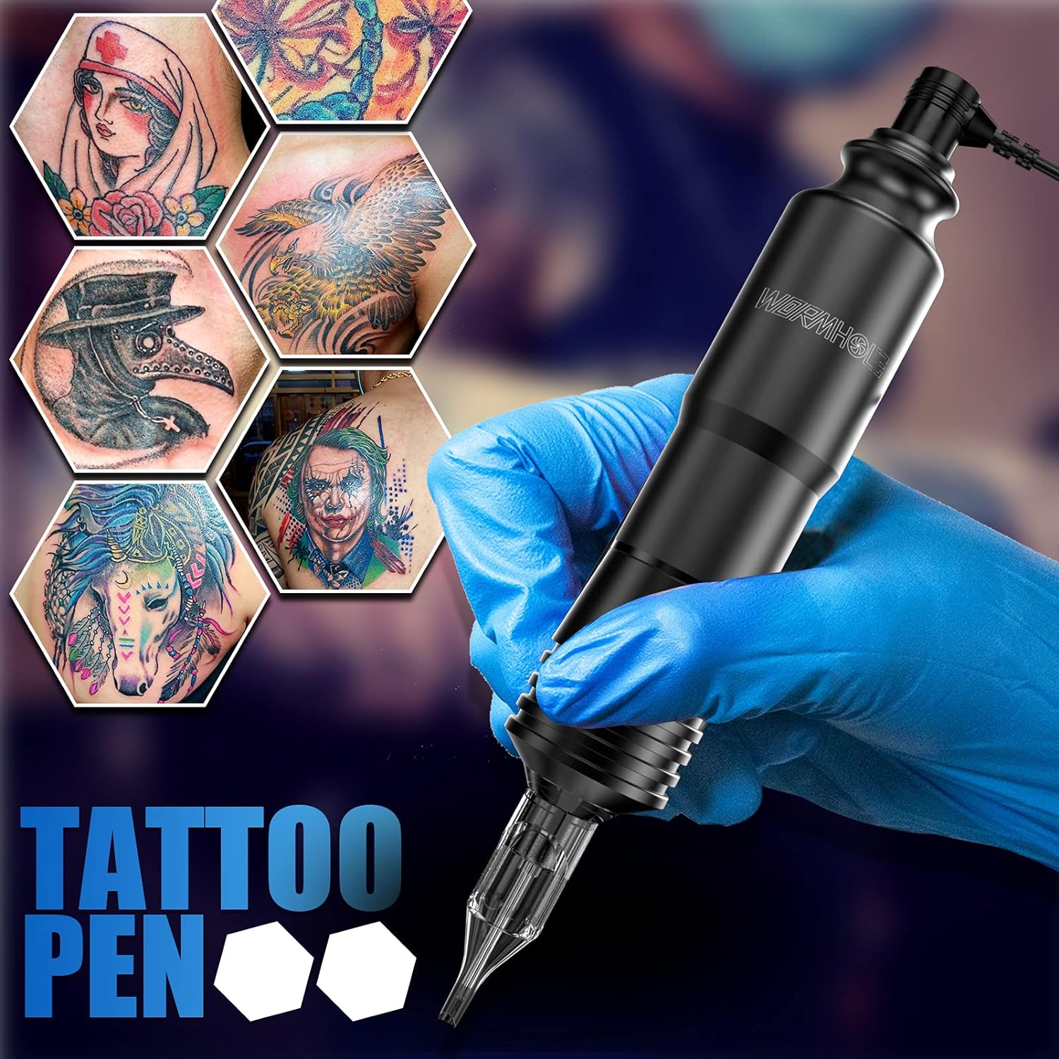 Wormhole Tattoo Pen Machine Kit TK204