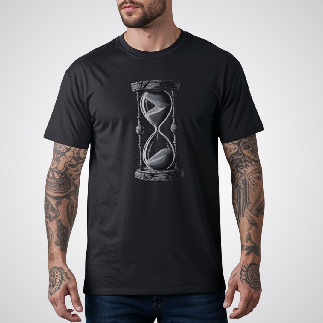 Timekeeper's Hourglass Realism Tattoo Unisex T-Shirt