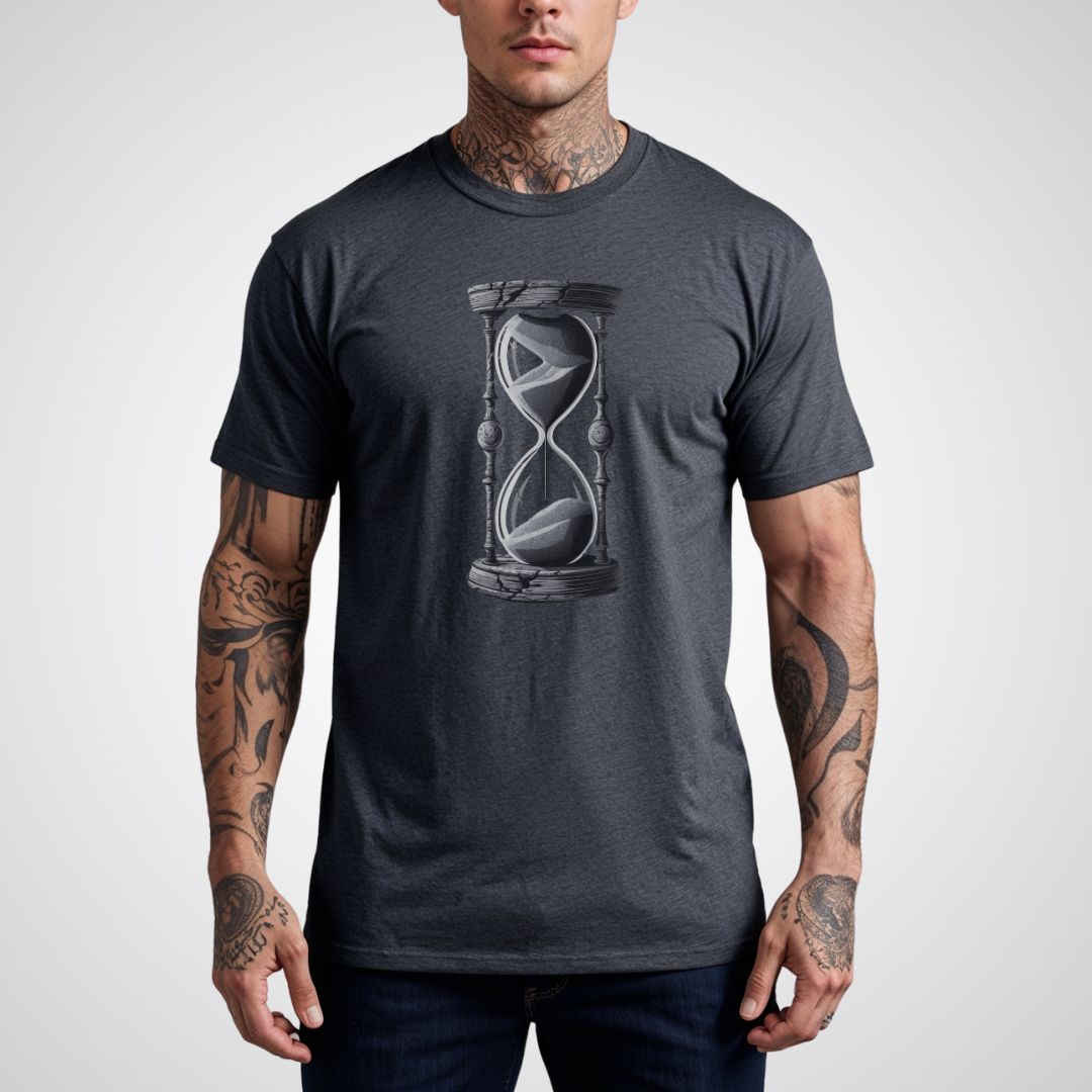 Timekeeper's Hourglass Realism Tattoo Unisex T-Shirt