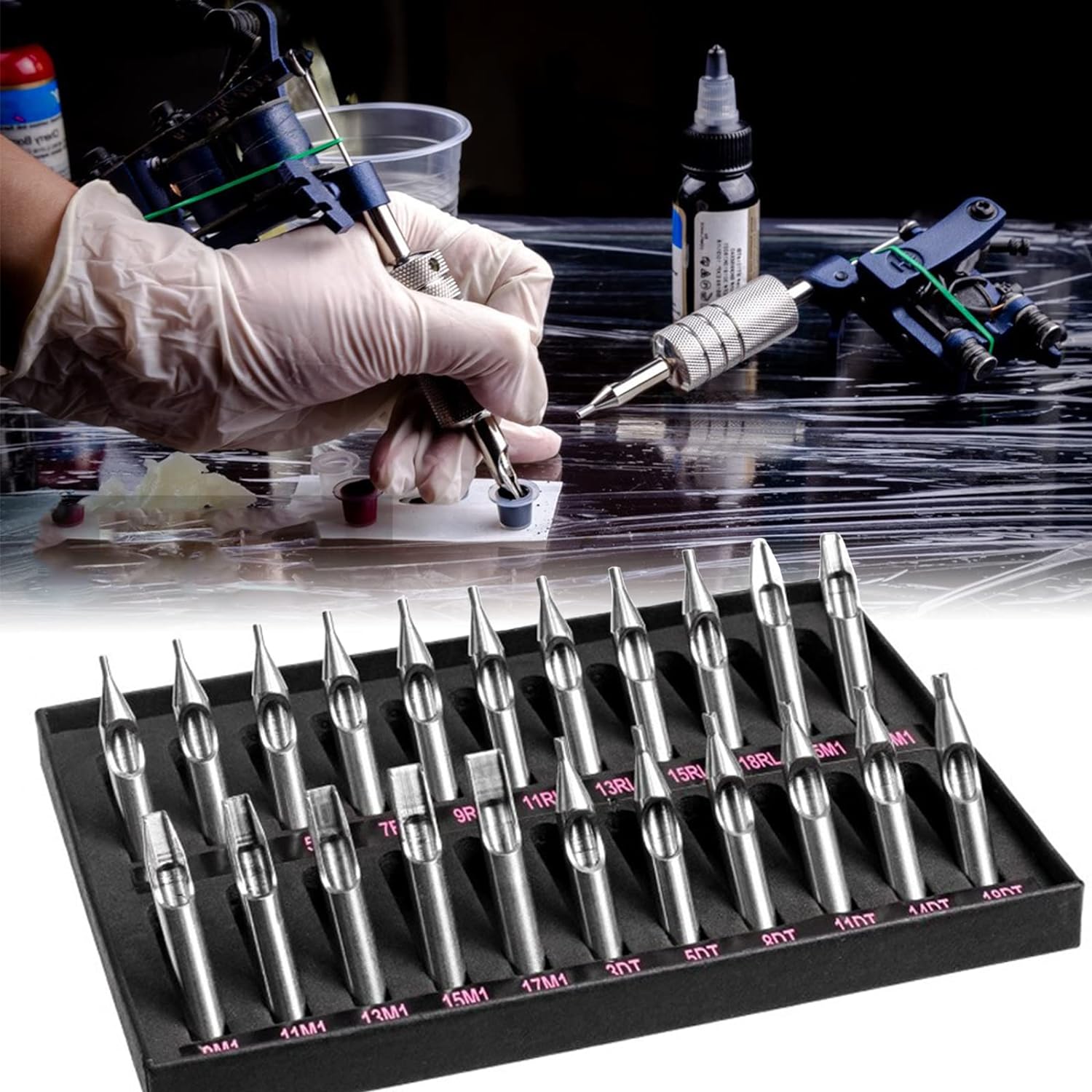 Time to Sparkle11 Pairs Stainless Steel Single Pointed Knitting Needle Kit 22PCS 6897415334585 Time to Sparkle11 Pairs Stainless Steel Single Pointed Knitting Needle Kit 22PCS 6897415334585