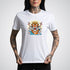 Tiger with Crown Neo-Traditional Tattoo Unisex T-Shirt