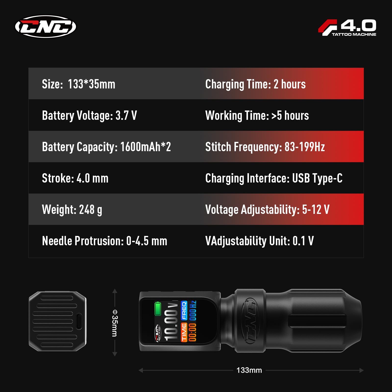 E77PRO-1 Wireless Tattoo Pen Machine