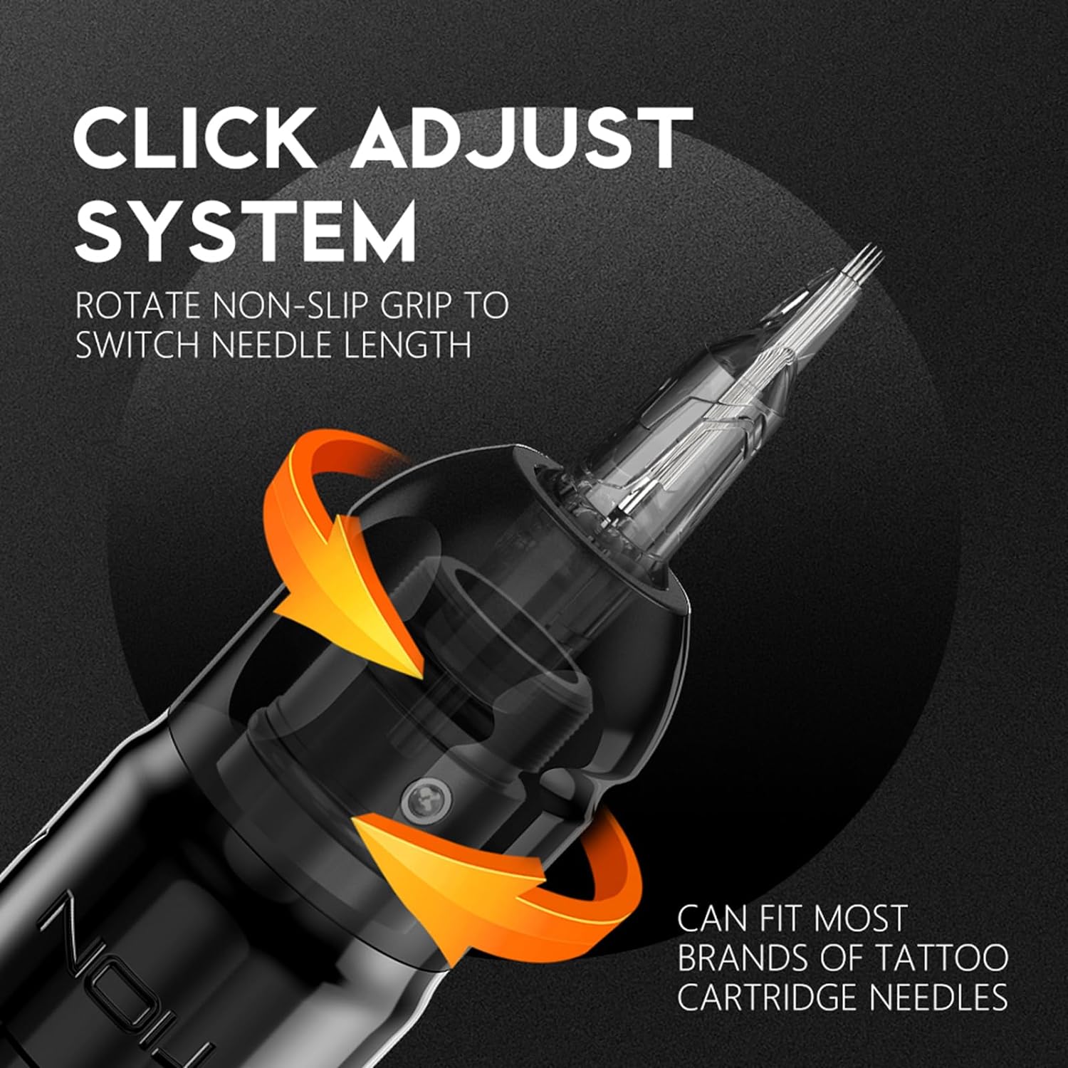 Ambition Lutin Gold Wireless Rotary Tattoo Pen Machine with Korall