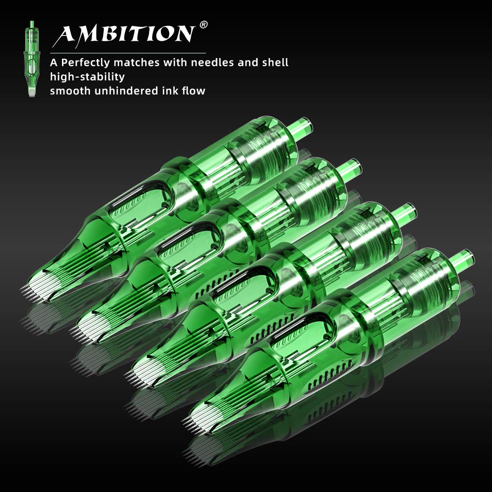 Ambition TREX Tattoo Needle Cartridges 0807RL - 20pcs