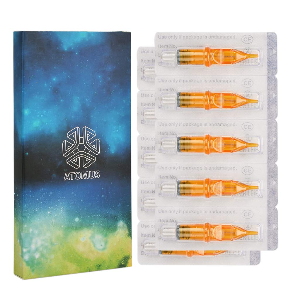 Atomus Yellow 5RL Tattoo Needle Cartridges - 10pcs