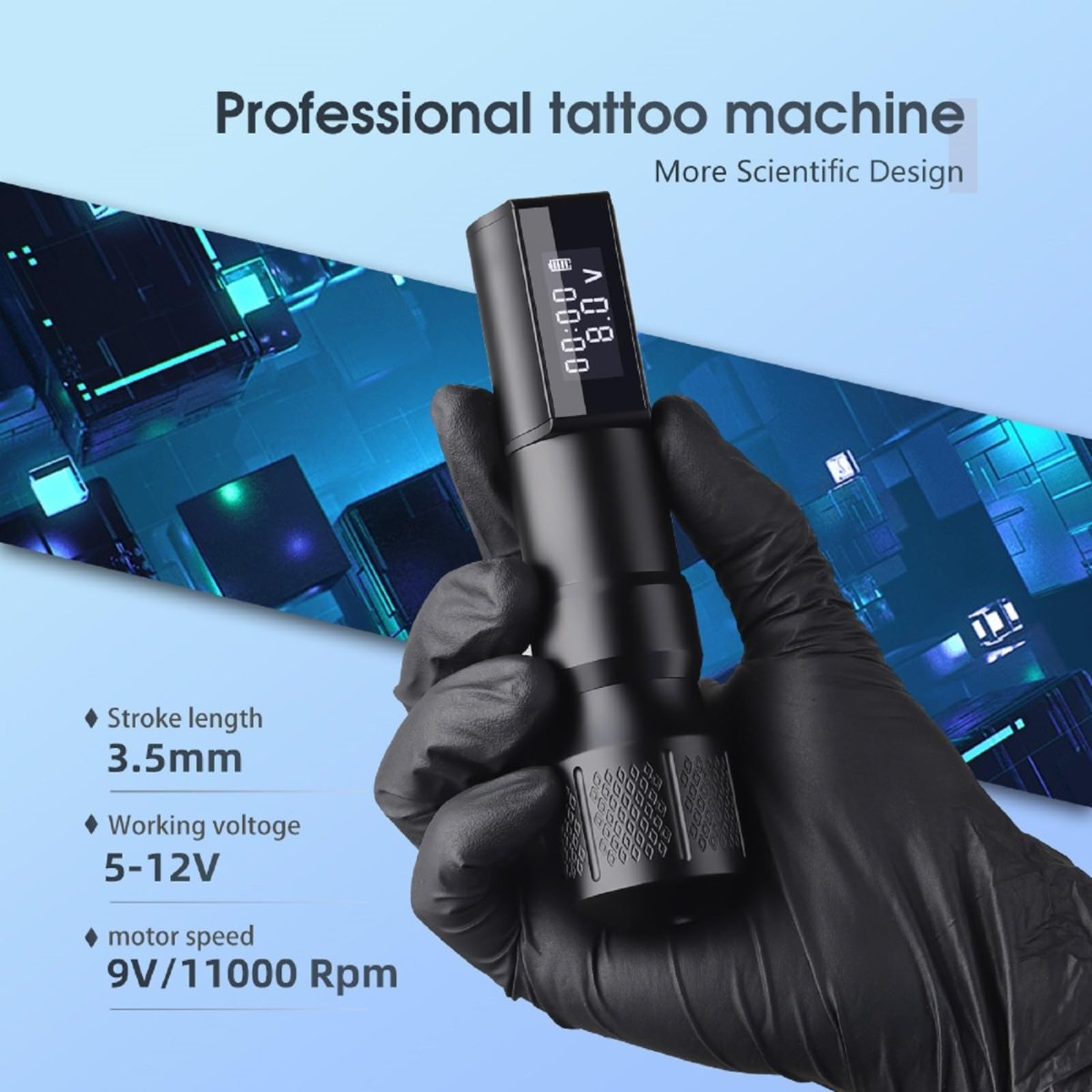 U-REX Wireless Tattoo Pen Machine Kit UR-LR2Dkit-1