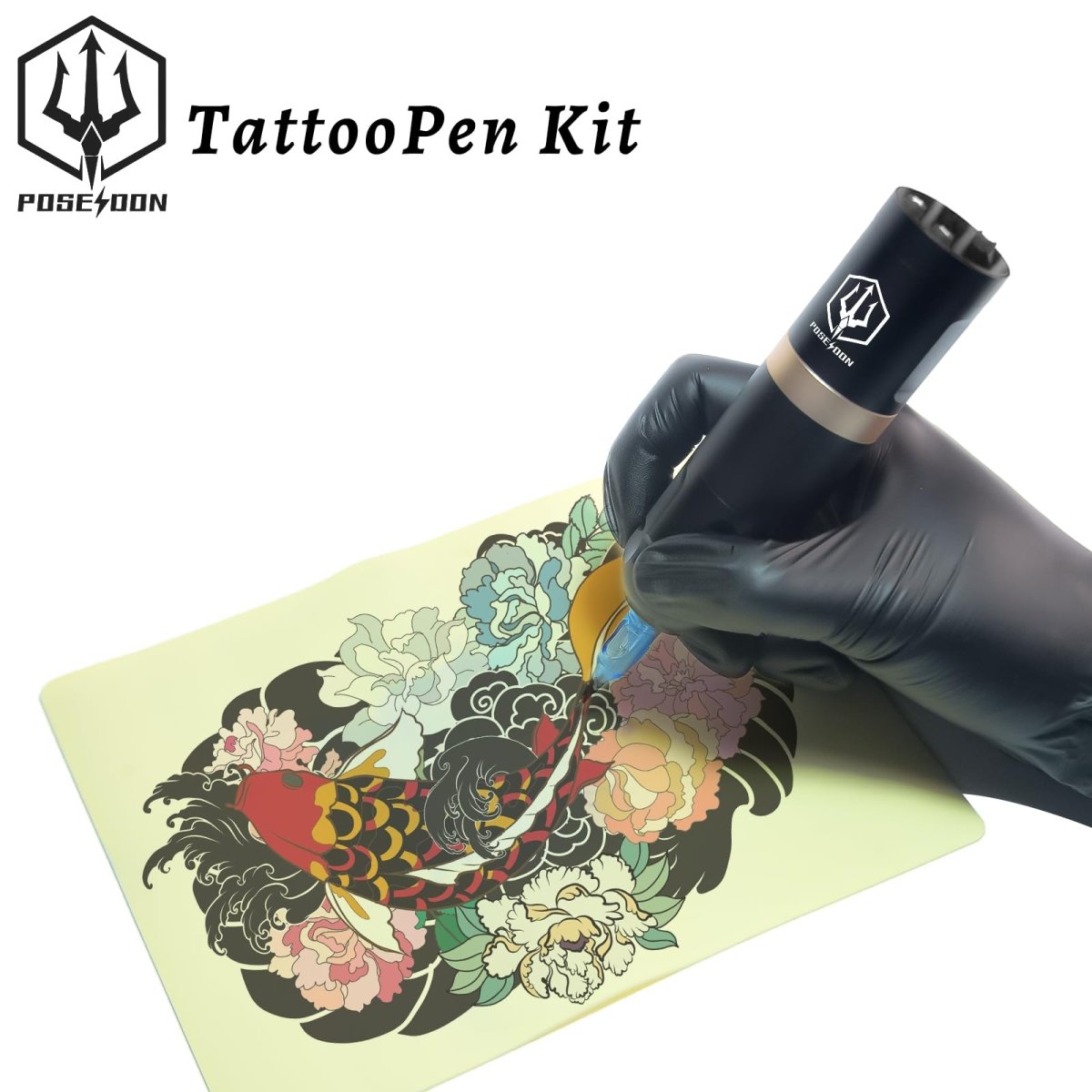 Poseidon Wireless Tattoo Pen Machine Kit PK-HM124