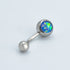 Belly Button Rings Steel Opal - 14GA