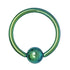 Steel Captive Bead Ring with Dimple Ball - 14GA