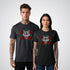 Wolf in Roses Neo-Traditional Tattoo Unisex T-Shirt