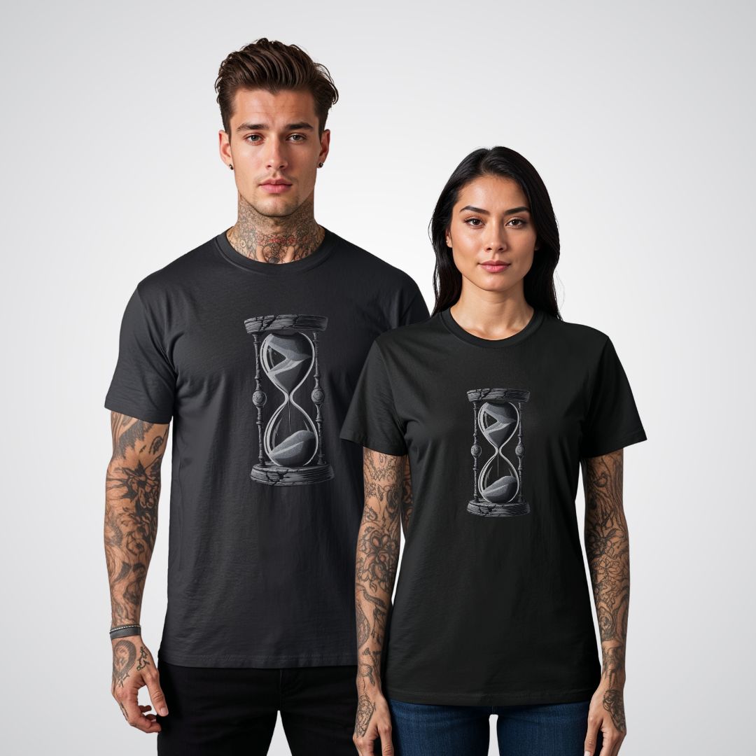 Timekeeper's Hourglass Realism Tattoo Unisex T-Shirt