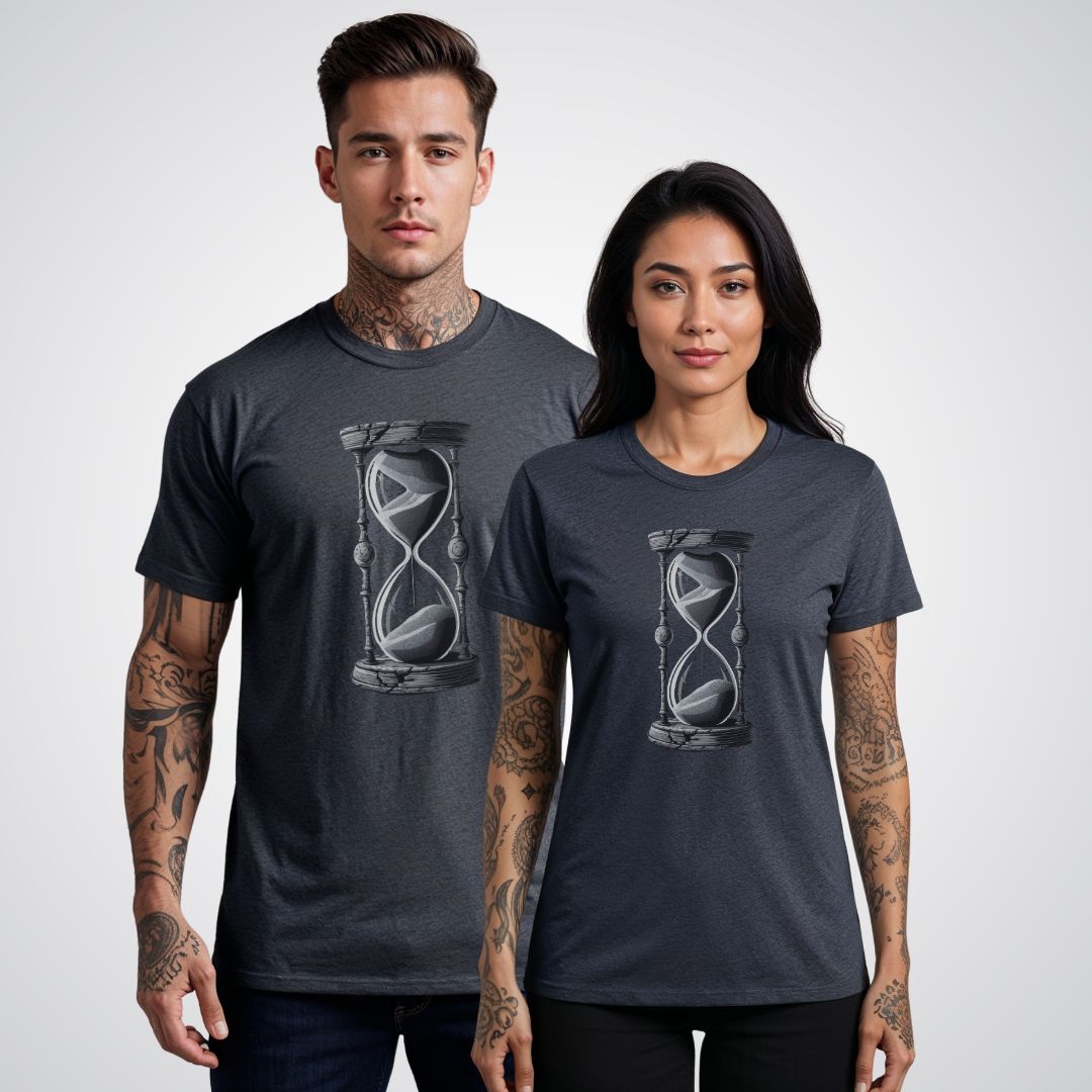 Timekeeper's Hourglass Realism Tattoo Unisex T-Shirt