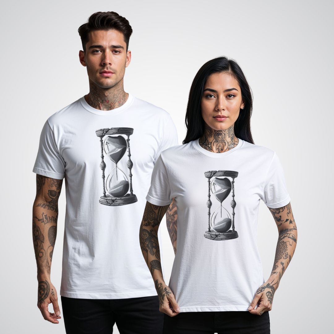 Timekeeper's Hourglass Realism Tattoo Unisex T-Shirt