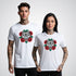 Wolf in Roses Neo-Traditional Tattoo Unisex T-Shirt